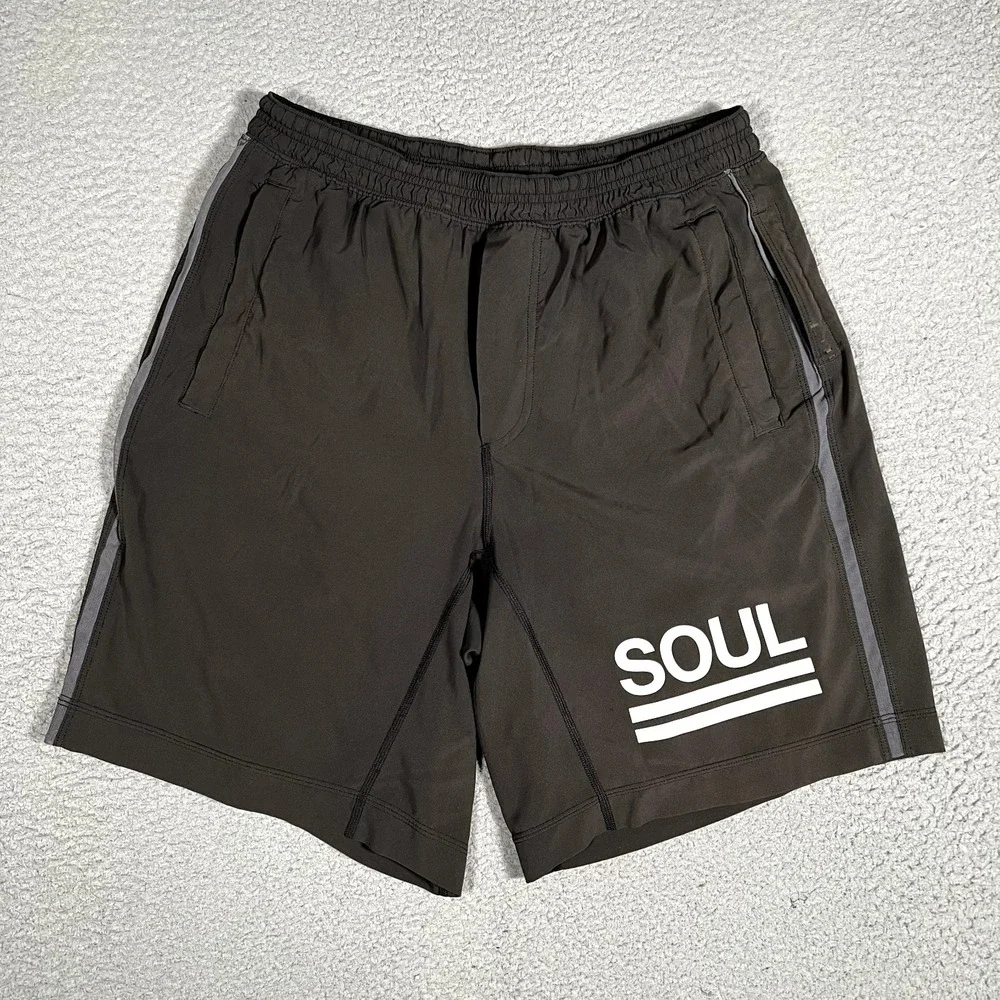 Lululemon Shorts Mens Large Black Pace Breaker Lined 8
